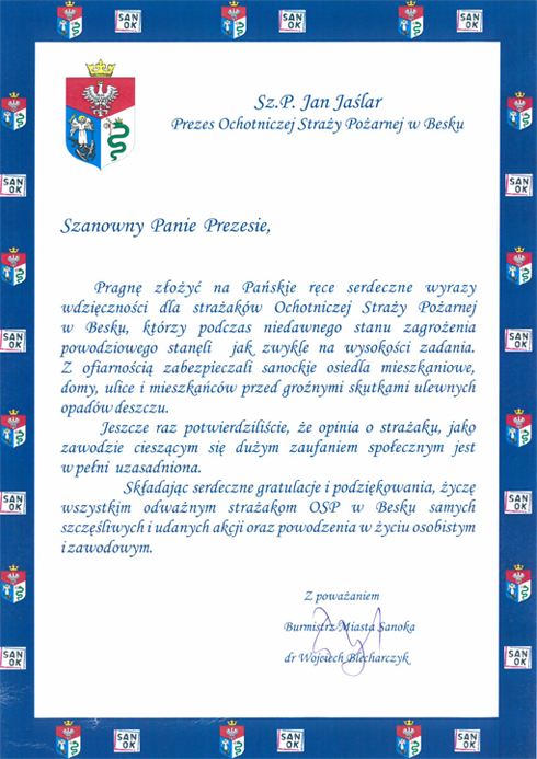 podziekowaniaospmale